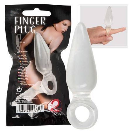 Anal Finger Plug Clear