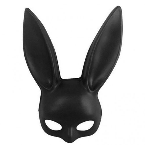 Bunny Ear Maski Musta