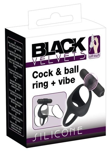 Black Velvets Cock & Balls Ring Vibe