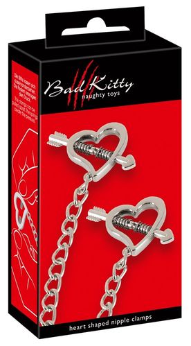Bad Kitty Heart Shaped Clamps