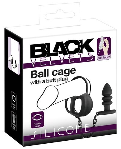 Ball Cage with Butt Plug