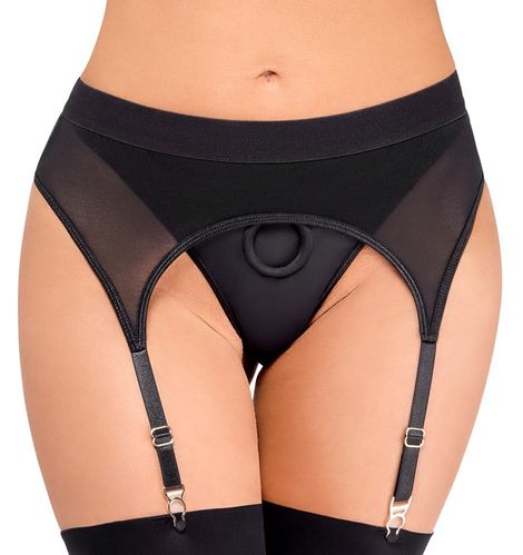 Bad Kitty Strap-on Thong With Suspender